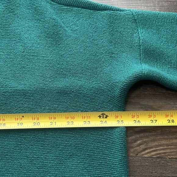 Vici Amsterdam Mock Neck Knitted Heavyweight Sweater Green Womens Sz L Cozycore - Picture 10 of 12